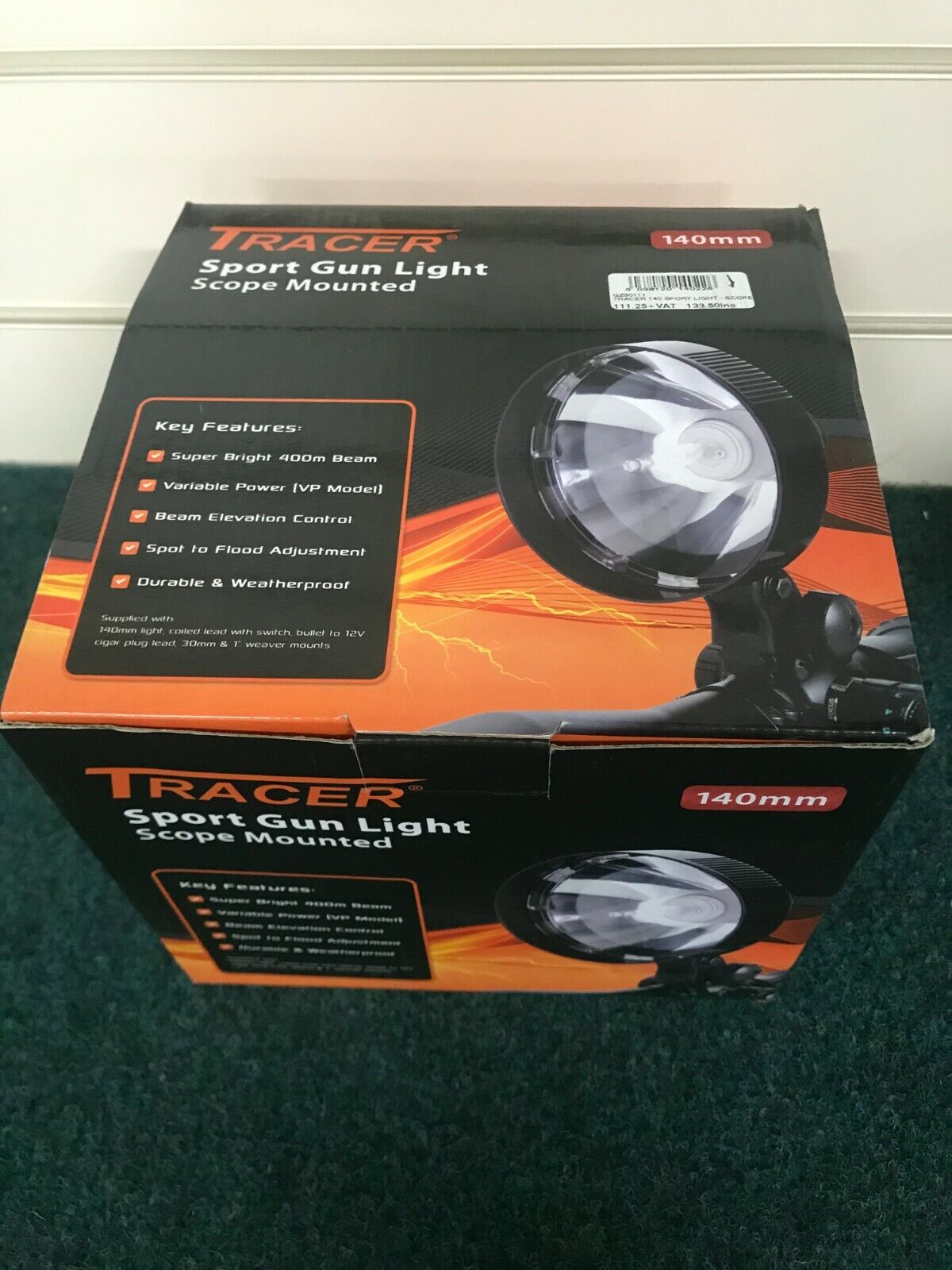 Tracer Sport Gun Light, Scope Mounted 140mm, MorgansOsw