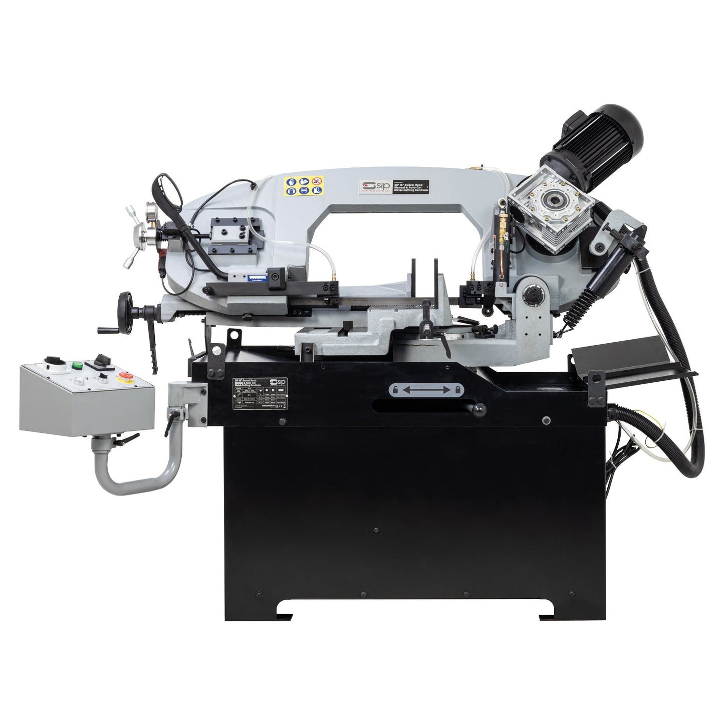 SIP 15" Swivel Head Manual & Auto-Cut Metal Bandsaw, Sip Industrial