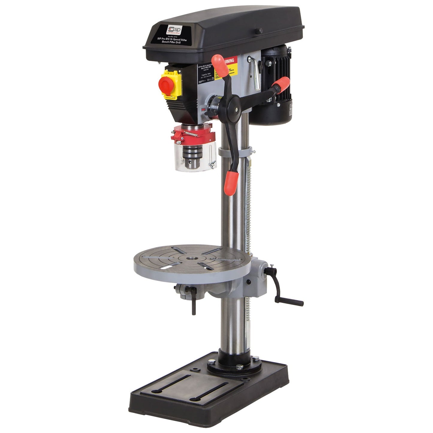 SIP Pro B16 16-Speed 550w Bench Pillar Drill, Sip Industrial