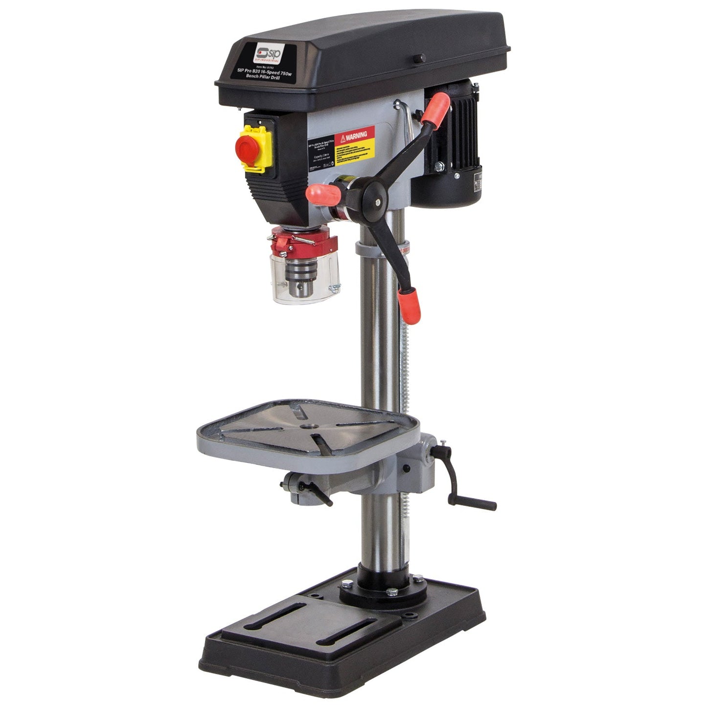 SIP Pro B20 16-Speed 750w Bench Pillar Drill, Sip Industrial