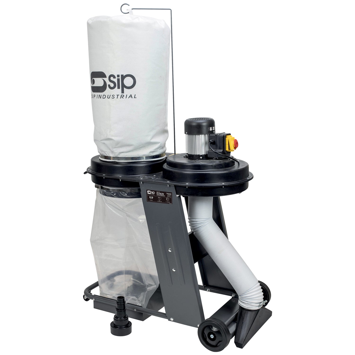 SIP Single Bag Dust Collector w/ Attachments, Sip Industrial