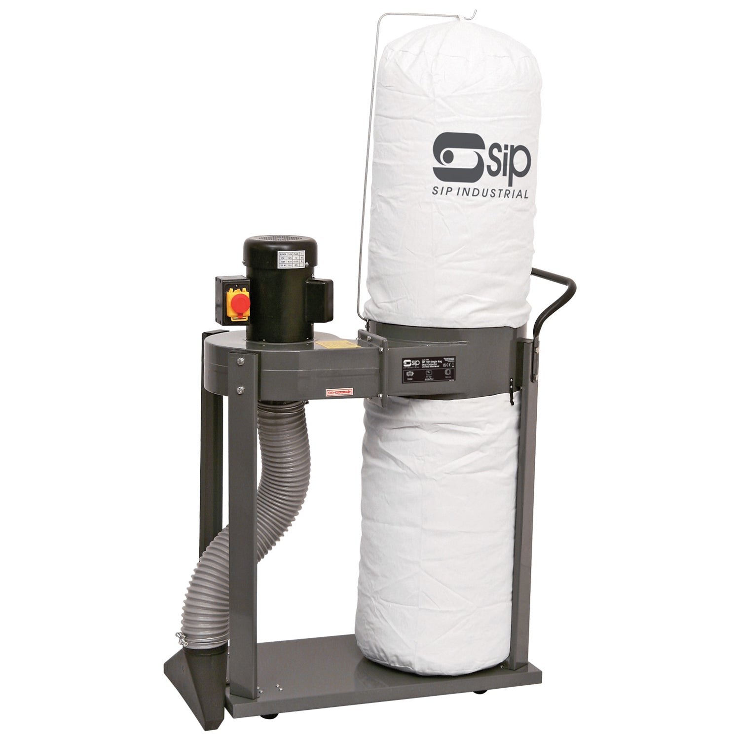 SIP 1HP Single Bag Dust Collector w/ Attachments, Sip Industrial