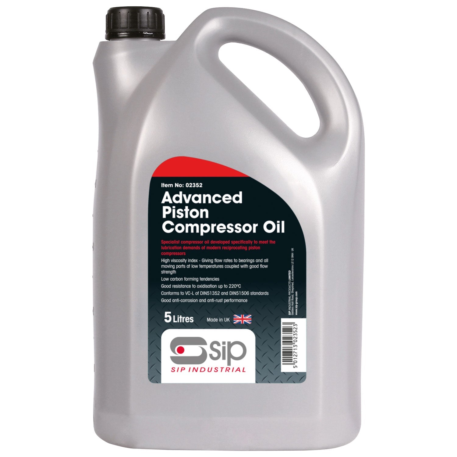 SIP 5ltr Advanced Compressor Oil, Sip Industrial