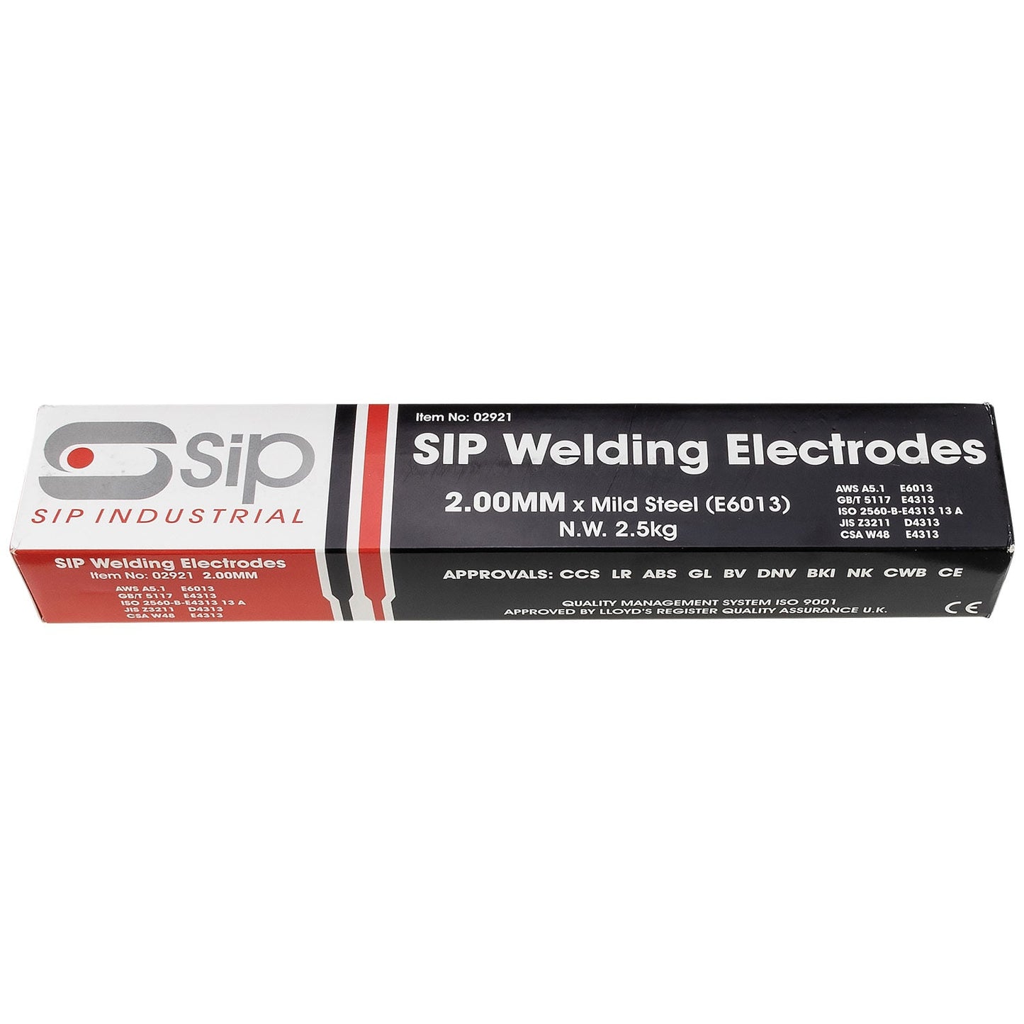 SIP 2.5kg x 2mm 6013 Mild Steel Electrodes, Sip Industrial