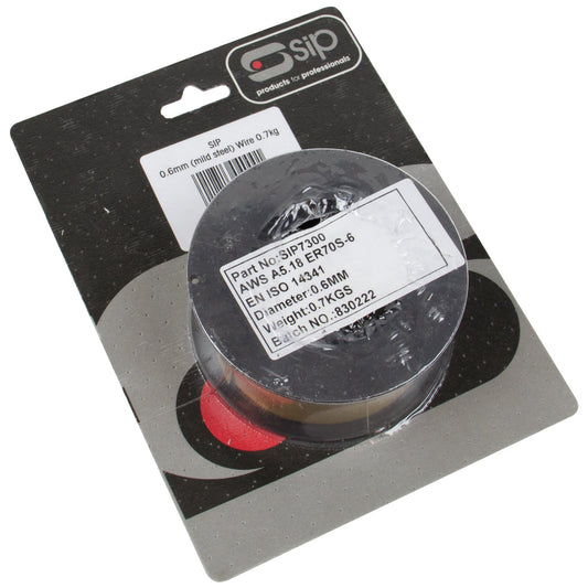 SIP 0.7kg x 0.6mm Mild Steel Welding Wire Pack, Sip Industrial