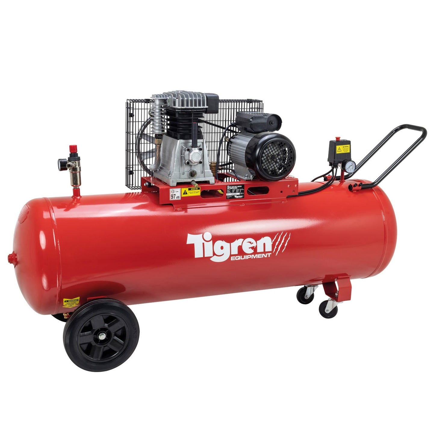 TIGREN 200ltr 3hp Belt-Driven Compressor, Sip Industrial