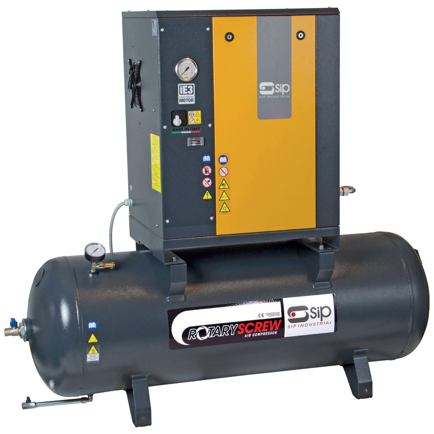 SIP RS4.0-10-200BD 200ltr Rotary Screw Compressor, Sip Industrial