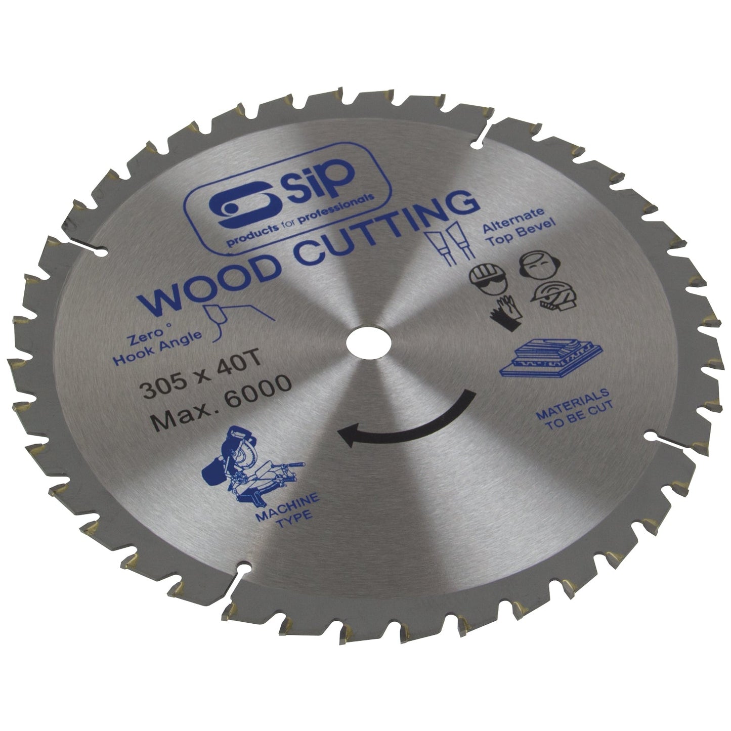 SIP 305mm x 30mm TCT 40T Circular Saw Blade, Sip Industrial