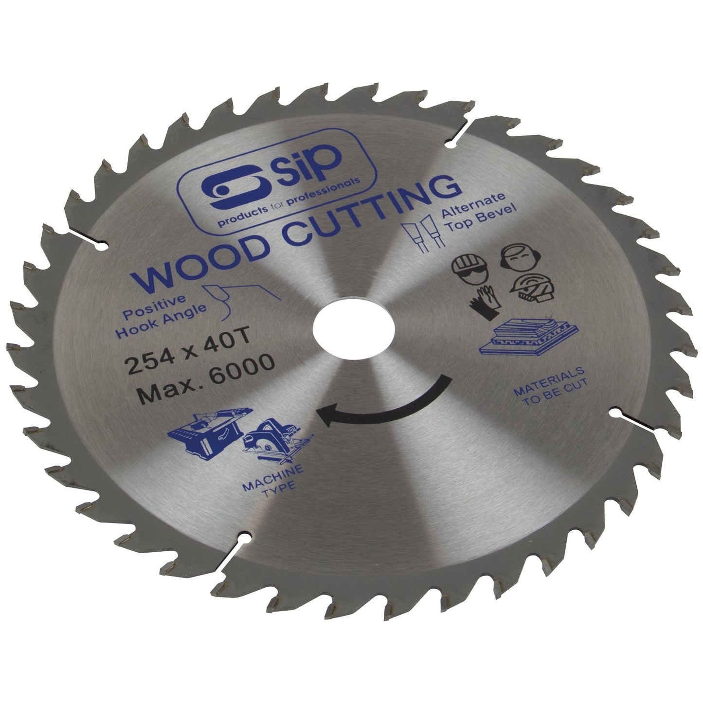 SIP 254mm x 30mm TCT 40T Circular Saw Blade, Sip Industrial