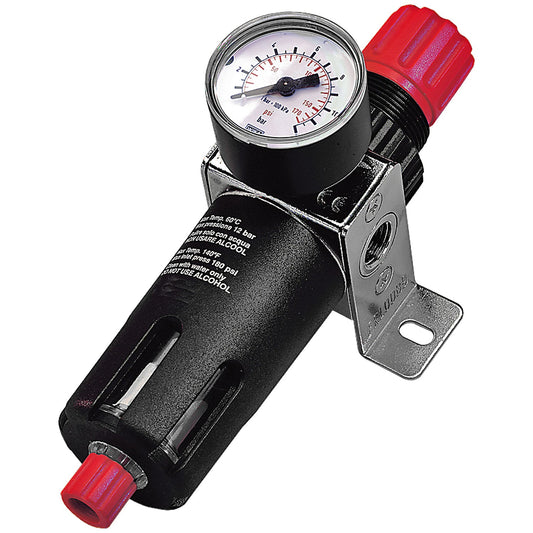 SIP 1/4" Filter Regulator with Gauge, Sip Industrial