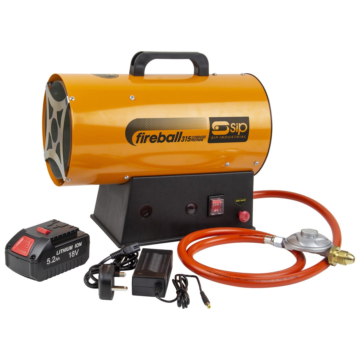 SIP FIREBALL 350 Cordless Propane Heater, Sip Industrial