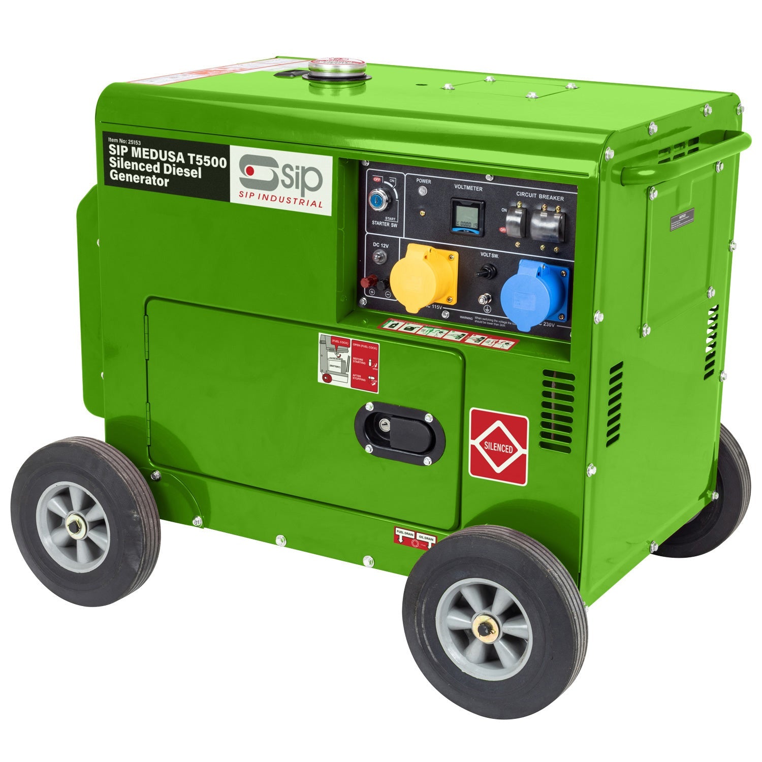 SIP MEDUSA T5500 Silenced Diesel Generator, Sip Industrial