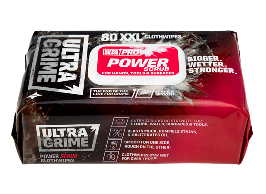 Ultra Grime Power Scrub Wipes 80 pack, MorgansOsw