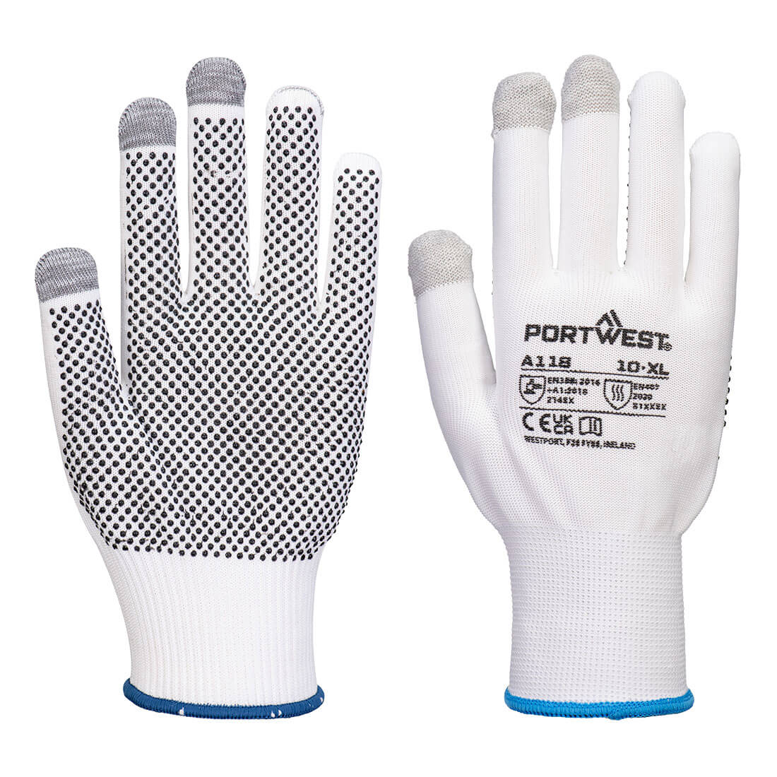 Grip 13 PVC Dotted Touchscreen Glove (Pk12), Morgans PW