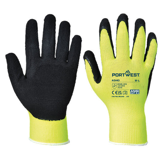 Hi-Vis Grip Glove - Latex, Morgans PW