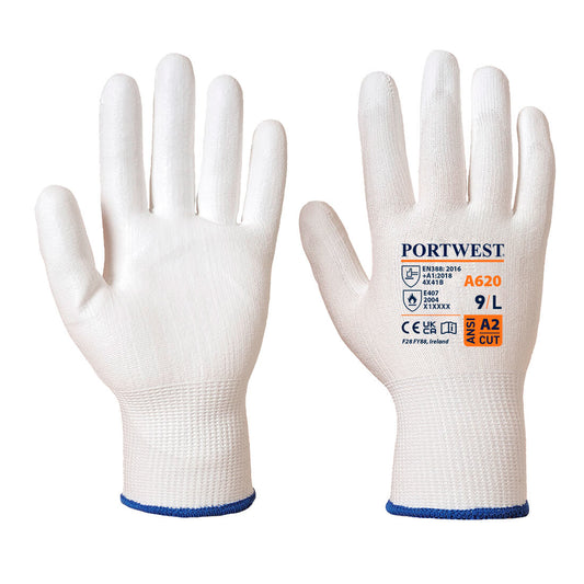 LR Cut PU Palm Glove, Morgans PW