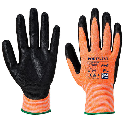 Amber Cut Glove - Nitrile Foam, Morgans PW