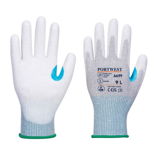 MR13 ESD PU Palm Glove (Pk12), Morgans PW