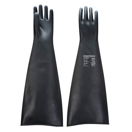 Heavyweight Latex Rubber Gauntlet 600mm, Morgans PW