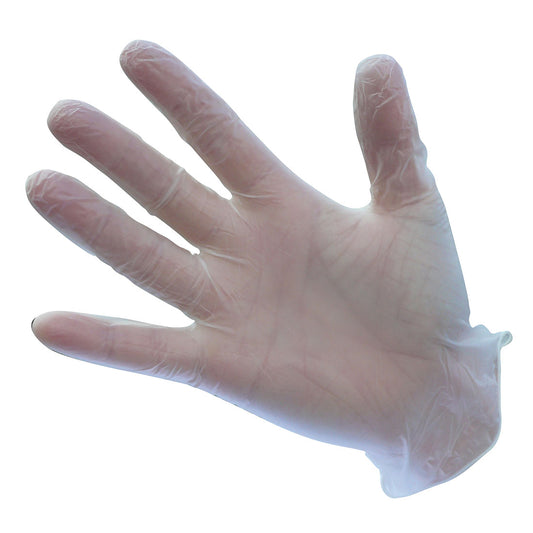 Powder Free Vinyl Disposable Glove (Pk100), Morgans PW