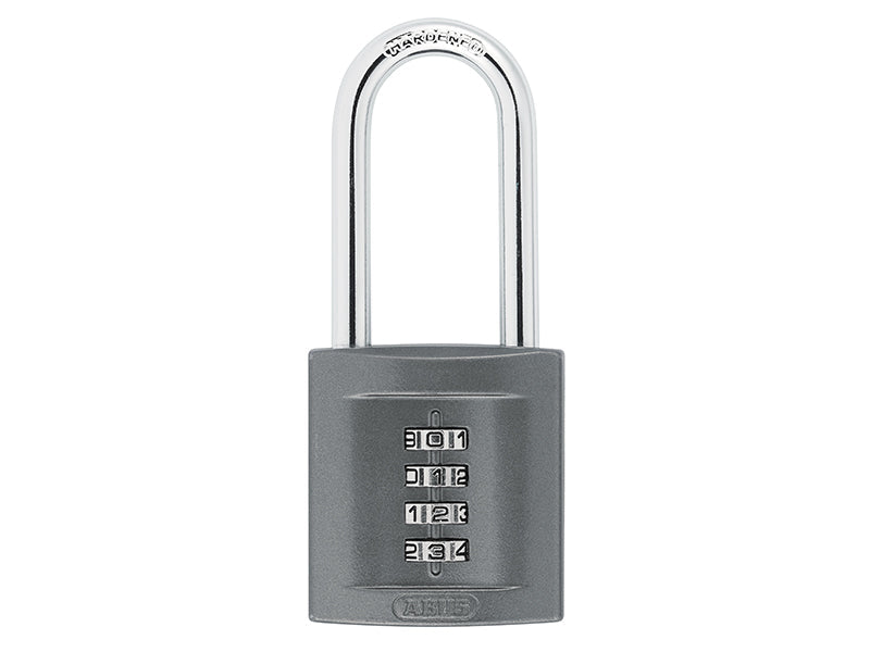 158/50HB50 50mm Combination Padlock (4-Digit) Long Shackle, ABUS Mechanical