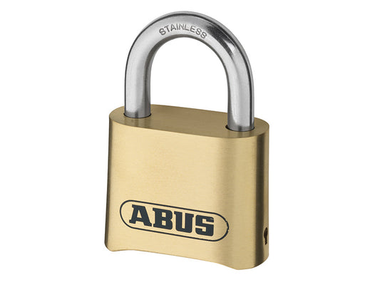 180IB/50 50mm Brass Body Combination Padlock (4-Digit) Carded, ABUS Mechanical