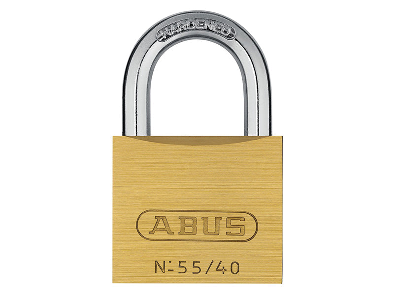 55/40mm Brass Padlock Carded, ABUS Mechanical