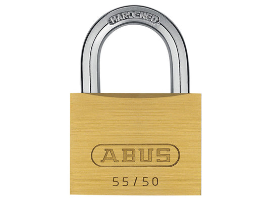 55/50mm Brass Padlock Carded, ABUS Mechanical