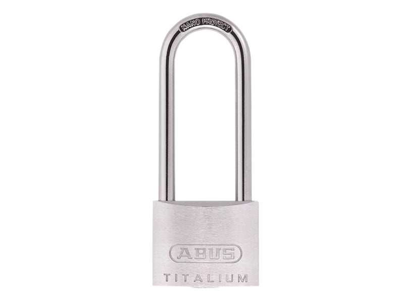 64TI/50mm TITALIUM™ Padlock 80mm Long Shackle Keyed Alike KA6512, ABUS Mechanical