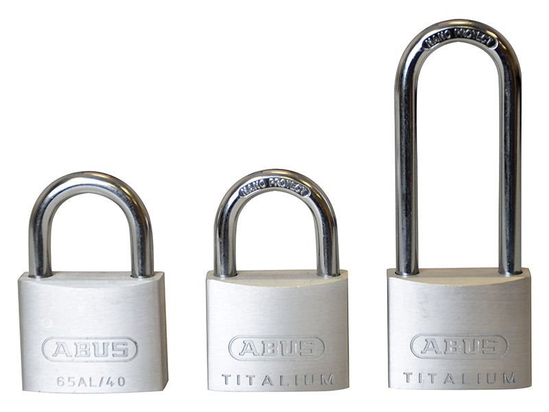 64TI/40mm TITALIUM™ Padlock Triple Pack (1 Long Shackle), ABUS Mechanical