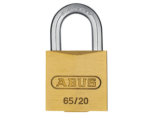 65/20mm Brass Padlock Keyed Alike 203, ABUS Mechanical