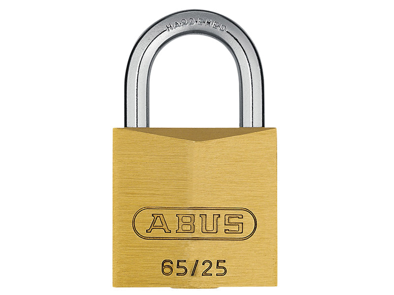 65/25mm Brass Padlock Carded, ABUS Mechanical