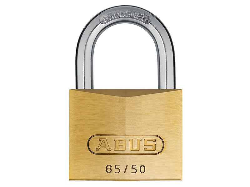 65/50mm Brass Padlock Keyed Alike 6504, ABUS Mechanical