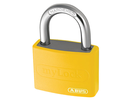 T65AL/40mm My Lock Aluminium Padlock Yellow, ABUS Mechanical