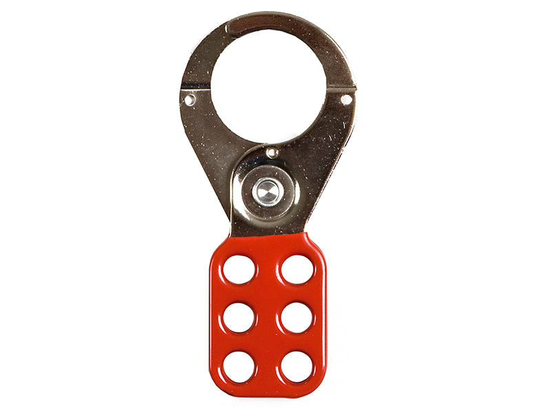 702 Lock Off Hasp 38mm (1.1/2in) Red, ABUS Mechanical