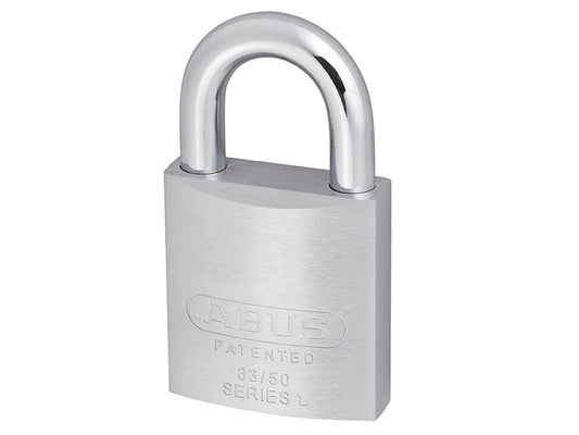 83/50mm Chrome Plated Brass Padlock Keyed Alike 2745, ABUS Mechanical