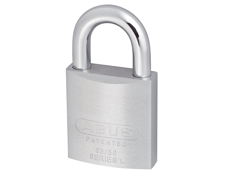 83/50mm Chrome Plated Brass Padlock, ABUS Mechanical