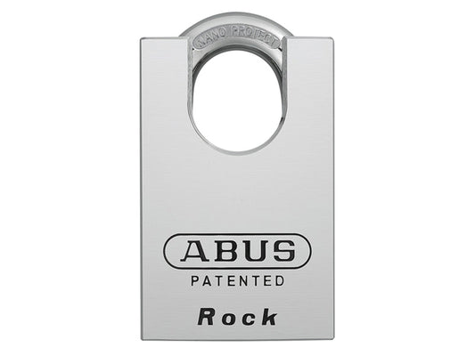 83/55mm Rock Hardened Steel Padlock Closed Shackle Carded, ABUS Mechanical