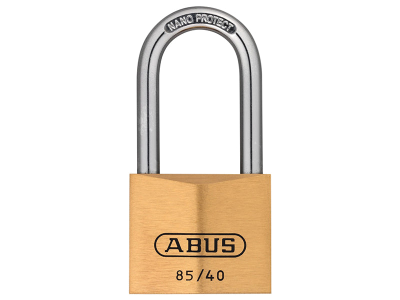 85/40mm Brass Padlock 40mm Long Shackle, ABUS Mechanical