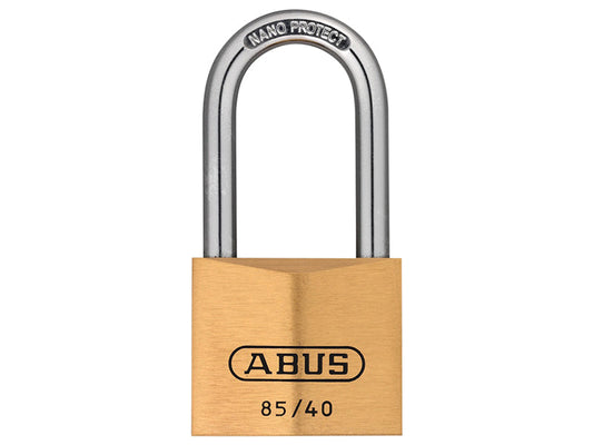 85/40mm Brass Padlock 40mm Long Shackle, ABUS Mechanical