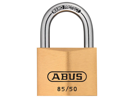 85/50mm Brass Padlock Carded, ABUS Mechanical