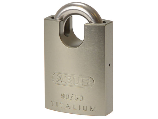 90RK/50 TITALIUM™ Padlock Closed Shackle Carded, ABUS Mechanical