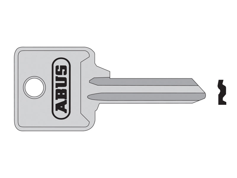 85/40 40mm Right Hand Key Blank, ABUS Mechanical