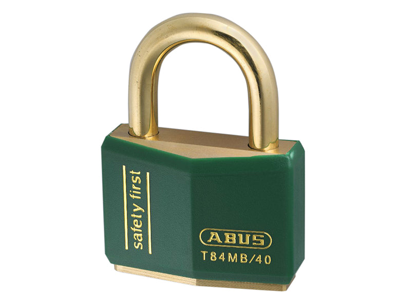 T84MB/40mm Green Rustproof Padlock Keyed Alike 8403, ABUS Mechanical