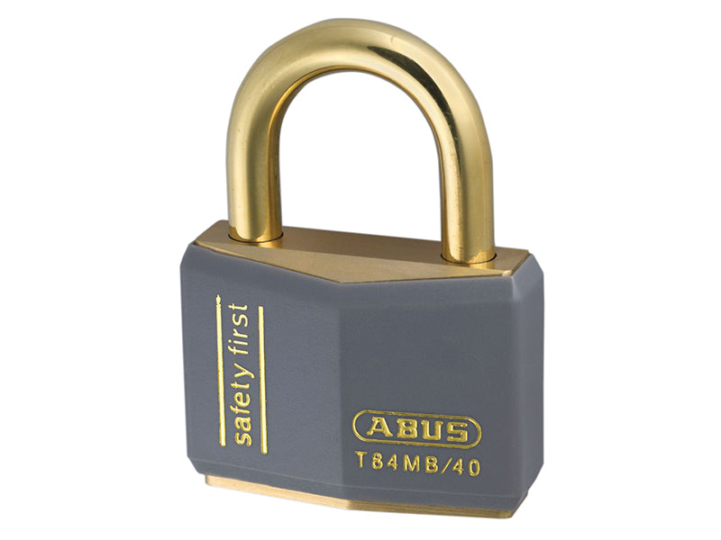 T84MB/40mm Grey Rustproof Padlock Keyed Alike 8405, ABUS Mechanical