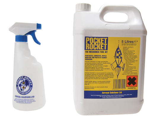 Pocket Rocket Lubricant Repellent 5 litre, Aerosol