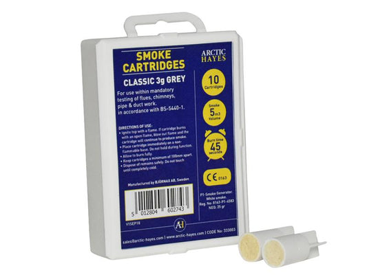 Smoke Cartridges Classic 3g Grey (Pack 10), Arctic Hayes