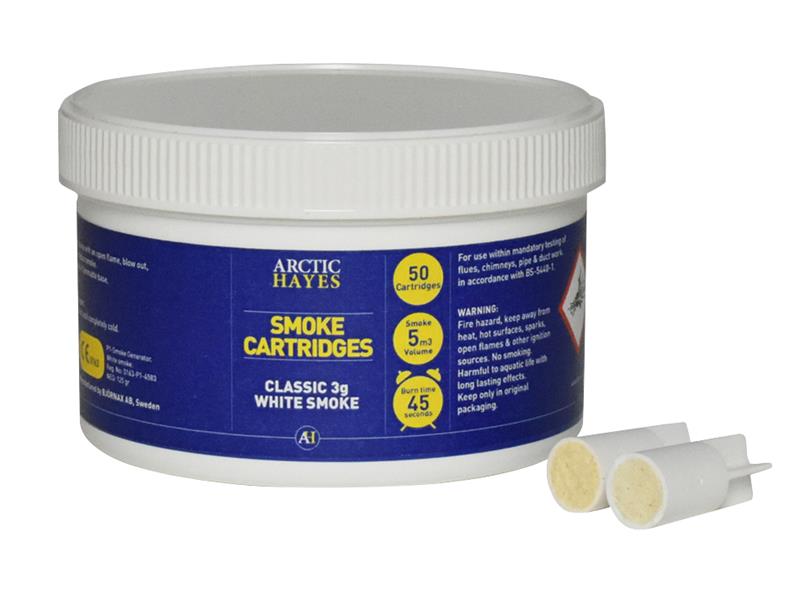 Smoke Cartridges Classic 3g White (Tub 50), Arctic Hayes