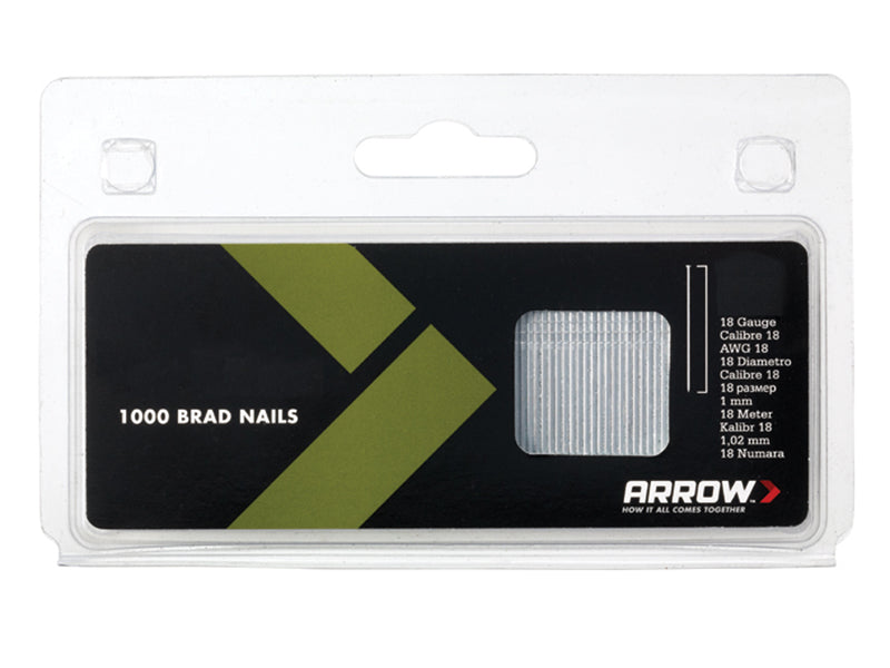 BN1832 Brad Nails 50mm 18g (Pack 1000), Arrow