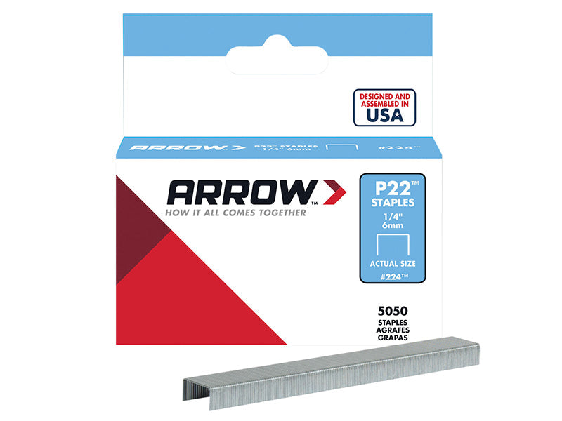 P22 Staples 6mm (1/4in) (Box 5050), Arrow